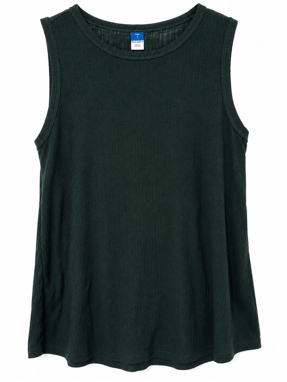 Old Navy Luxe High Neck Tank Top Dark Bottle Green Size Small